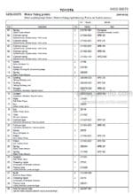 Photo 4 - Toyota 7SLL20 Spare Parts Catalogue Powered Pallet Stacker 246054 SN980138-