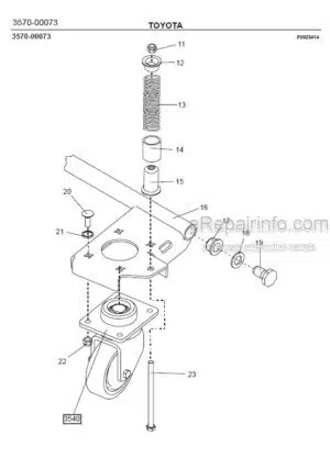 Photo 7 - Toyota 7SM08F Spare Parts Catalogue Powered Pallet Stacker 223700 SN902019-