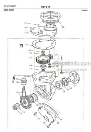 Photo 5 - Toyota 7SM08F Spare Parts Catalogue Powered Pallet Stacker 229827 SN929195-