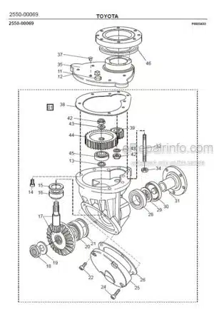 Photo 5 - Toyota 7SM08F Spare Parts Catalogue Powered Pallet Stacker 229827 SN929195-