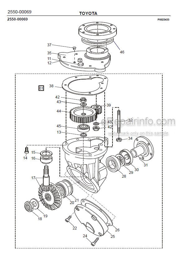 Photo 1 - Toyota 7SM08F Spare Parts Catalogue Powered Pallet Stacker 229827 SN929195-