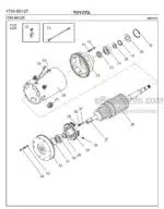 Photo 2 - Toyota 7SM08F Spare Parts Catalogue Powered Pallet Stacker 243250 SN963650-