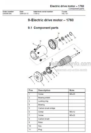 Photo 6 - Toyota 7SM12F 7SM16D Service Manual Powered Pallet Stacker 202187-040 SN551390-