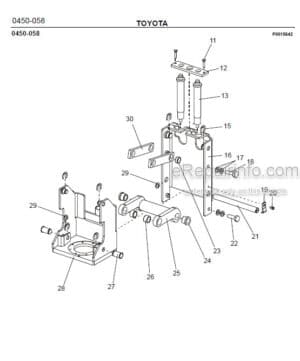 Photo 12 - Toyota 7SM10 7SM12 Spare Parts Catalogue Powered Pallet Stacker 183235 SN437050-440949