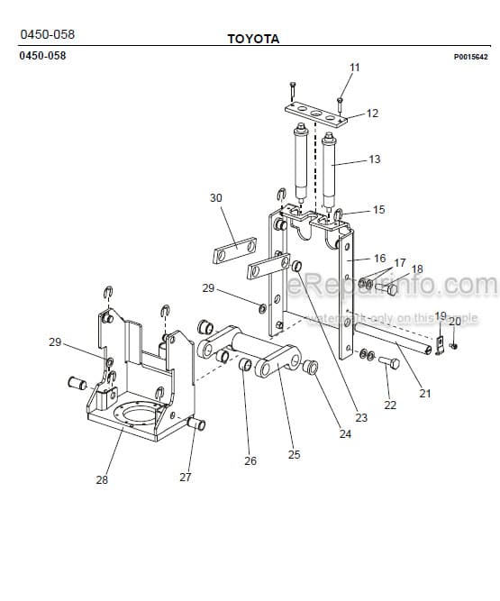 Photo 1 - Toyota 7SM10 7SM12 Spare Parts Catalogue Powered Pallet Stacker 183235 SN437050-440949