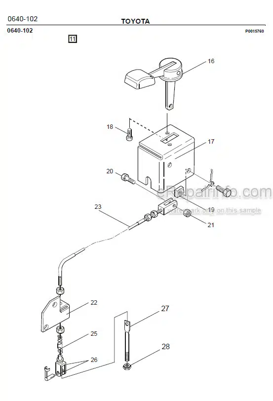 Photo 1 - Toyota 7SM10 7SM12 Spare Parts Catalogue Powered Pallet Stacker 202990 SN440950-560554