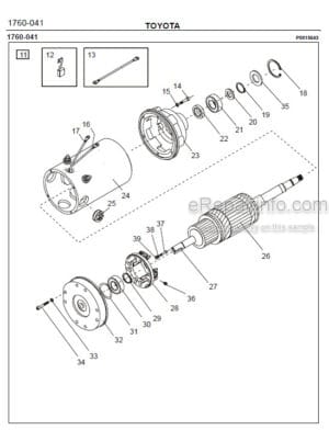 Photo 10 - Toyota 7SM10 7SM12 Spare Parts Catalogue Powered Pallet Stacker 209619 SN560555-570988
