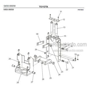 Photo 9 - Toyota 7SM10 7SM12 Spare Parts Catalogue Powered Pallet Stacker 210500 SN570989-704422