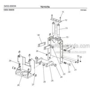 Photo 10 - Toyota 7SM10 7SM12 Spare Parts Catalogue Powered Pallet Stacker 210500 SN570989-704422