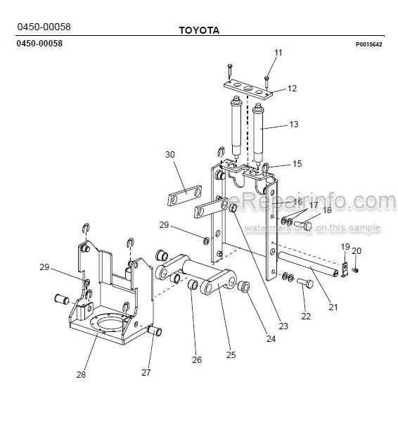 Photo 1 - Toyota 7SM10 7SM12 Spare Parts Catalogue Powered Pallet Stacker 210500 SN570989-704422
