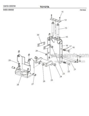 Photo 5 - Toyota 7SM10 7SM12 Spare Parts Catalogue Powered Pallet Stacker 217984 SN715397-