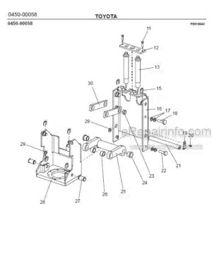 Photo 9 - Toyota 7SM10 7SM12 Spare Parts Catalogue Powered Pallet Stacker 216436 SN704423-