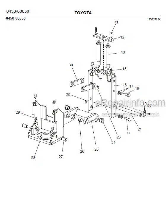 Photo 1 - Toyota 7SM10 7SM12 Spare Parts Catalogue Powered Pallet Stacker 216436 SN704423-