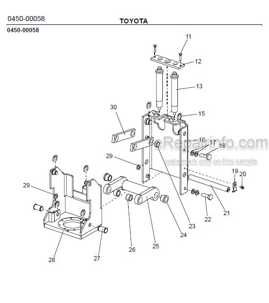 Photo 1 - Toyota 7SM10 7SM12 Spare Parts Catalogue Powered Pallet Stacker 219211 SN723981-