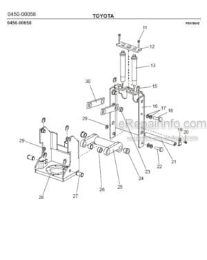 Photo 6 - Toyota 7SM10 7SM12 Spare Parts Catalogue Powered Pallet Stacker 219211 SN723981-