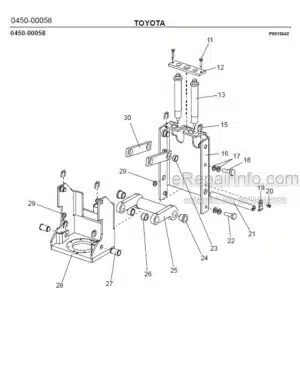 Photo 5 - Toyota 7SM10 7SM12 Spare Parts Catalogue Powered Pallet Stacker 232984 SN936513-
