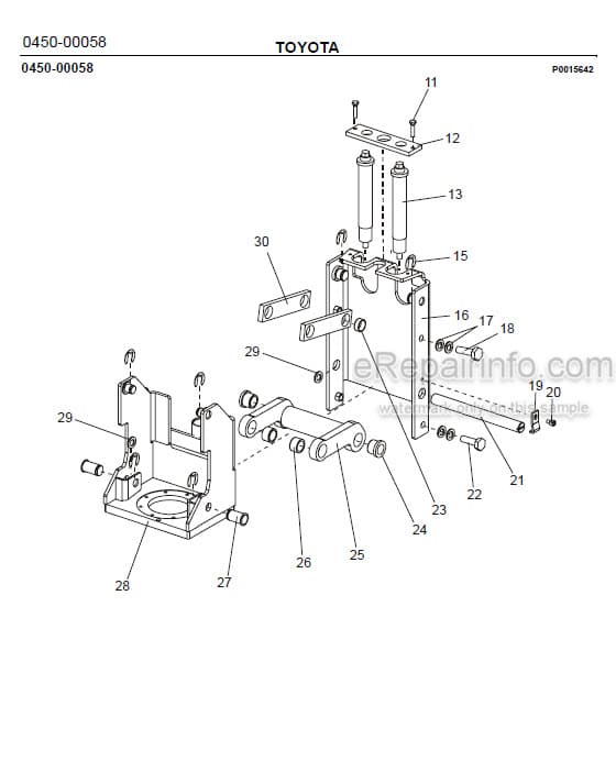 Photo 1 - Toyota 7SM10 7SM12 Spare Parts Catalogue Powered Pallet Stacker 224739 SN910327-