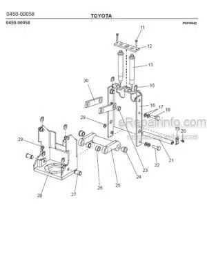 Photo 6 - Toyota 7SM10 7SM12 Spare Parts Catalogue Powered Pallet Stacker 232984 SN936513-