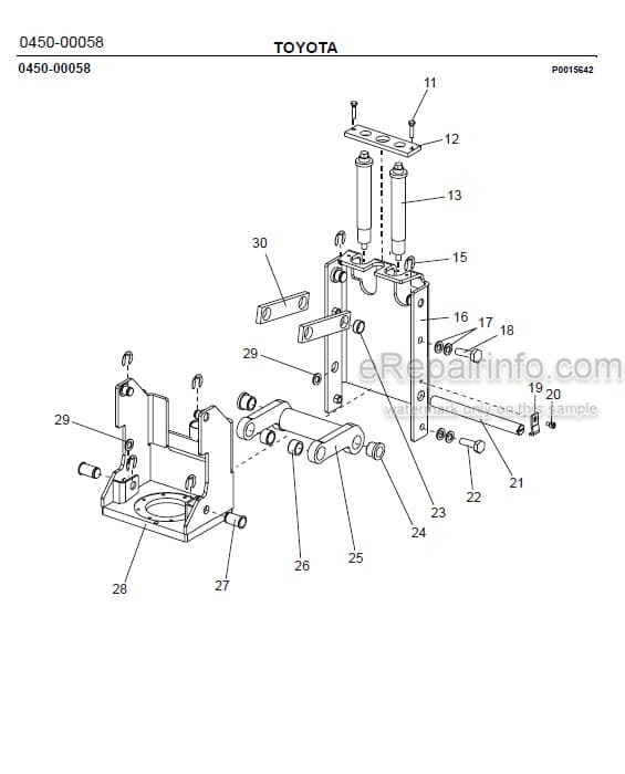 Photo 1 - Toyota 7SM10 7SM12 Spare Parts Catalogue Powered Pallet Stacker 239395 SN956528-