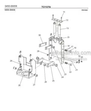Photo 6 - Toyota 7SM10 7SM12 Spare Parts Catalogue Powered Pallet Stacker 239395 SN956528-