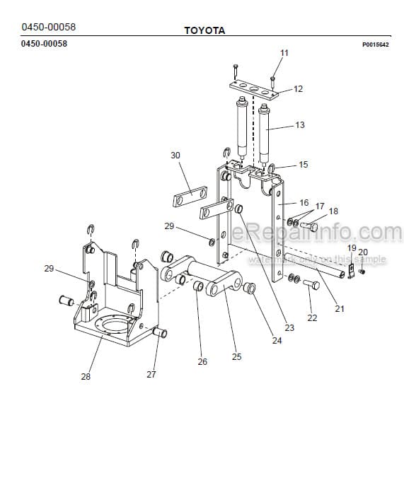 Photo 1 - Toyota 7SM10 7SM12 Spare Parts Catalogue Powered Pallet Stacker 243252 SN963650-