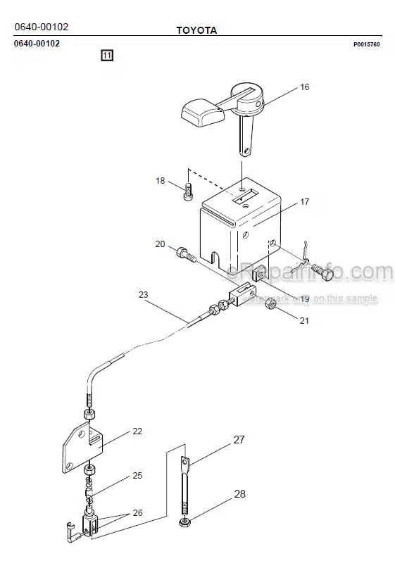 Photo 1 - Toyota 7SM10 7SM12 Spare Parts Catalogue Powered Pallet Stacker 244843 SN970566-