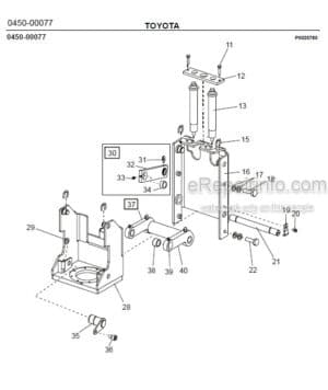 Photo 6 - Toyota 7SM12F Spare Parts Catalogue Powered Pallet Stacker 224746 SN910327-