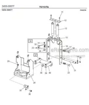 Photo 1 - Toyota 7SM12F Spare Parts Catalogue Powered Pallet Stacker 224746 SN910327-