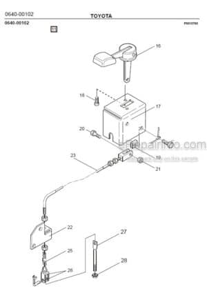 Photo 5 - Toyota 7SM12S Spare Parts Catalogue Powered Pallet Stacker 183700 SN437050-