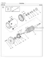 Photo 2 - Toyota 7SM12F Spare Parts Catalogue Powered Pallet Stacker 183242 SN437050-
