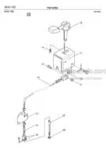 Photo 2 - Toyota 7SM12F Spare Parts Catalogue Powered Pallet Stacker 202995 SN440950-
