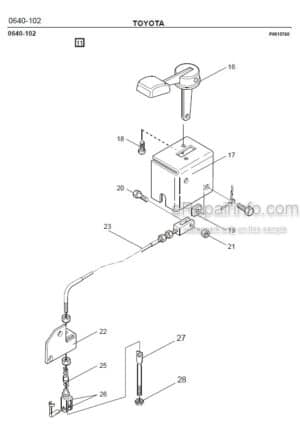 Photo 11 - Toyota 7SM12F Spare Parts Catalogue Powered Pallet Stacker 209626 SN560555-