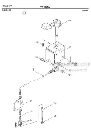 Photo 6 - Toyota 7SM12F Spare Parts Catalogue Powered Pallet Stacker 209626 SN560555-