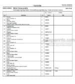 Photo 4 - Toyota 7SM12F Spare Parts Catalogue Powered Pallet Stacker 216442 SN704423-