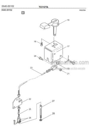 Photo 8 - Toyota 7SM12F Spare Parts Catalogue Powered Pallet Stacker 217990 SN715397-
