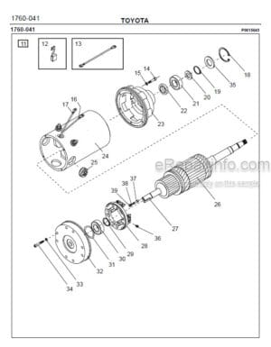 Photo 5 - Toyota 7SM12S Spare Parts Catalogue Powered Pallet Stacker 207807 SN440950-