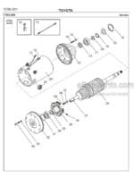 Photo 2 - Toyota 7SM12S Spare Parts Catalogue Powered Pallet Stacker 209621 SN560432-