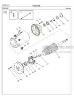 Photo 2 - Toyota 7SM12S Spare Parts Catalogue Powered Pallet Stacker 209621 SN560432-
