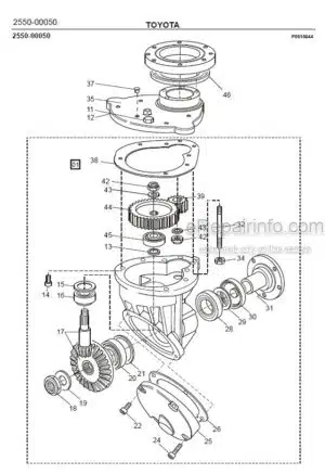 Photo 6 - Toyota 7SM12S Spare Parts Catalogue Powered Pallet Stacker 217986 SN715397-