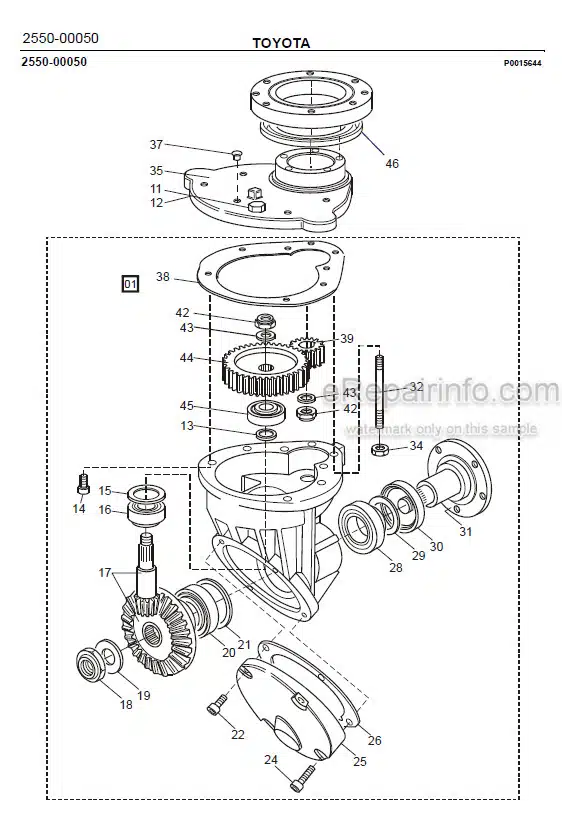 Photo 1 - Toyota 7SM12S Spare Parts Catalogue Powered Pallet Stacker 217986 SN715397-