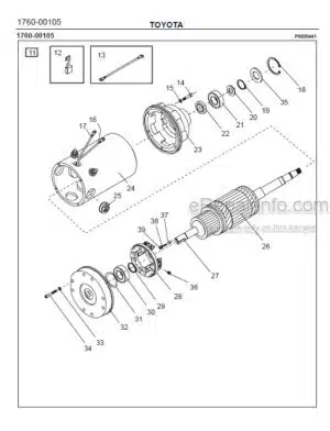 Photo 5 - Toyota 7SM12S Spare Parts Catalogue Powered Pallet Stacker 219213 SN723981-