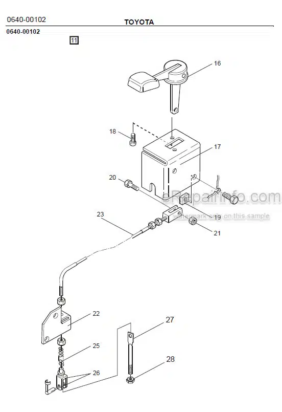 Photo 1 - Toyota 7SM12S Spare Parts Catalogue Powered Pallet Stacker 224741 SN910327-