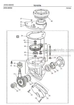 Photo 3 - Toyota 7SM12S Spare Parts Catalogue Powered Pallet Stacker 232986 SN936513-