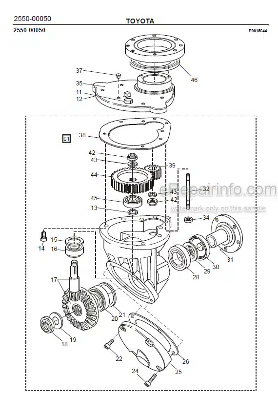 Photo 1 - Toyota 7SM12S Spare Parts Catalogue Powered Pallet Stacker 232986 SN936513-