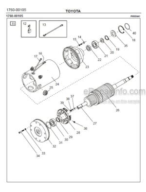 Photo 6 - Toyota 7SM12S Spare Parts Catalogue Powered Pallet Stacker 243255 SN963650-