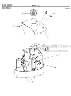 Photo 8 - Toyota 7SM16D Spare Parts Catalogue Powered Pallet Stacker 217992 SN715397-