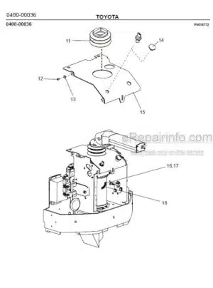 Photo 6 - Toyota 7SM16D Spare Parts Catalogue Powered Pallet Stacker 216444 SN704423-