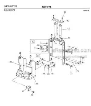 Photo 12 - Toyota 7SM16D Spare Parts Catalogue Powered Pallet Stacker 224747 SN910327-