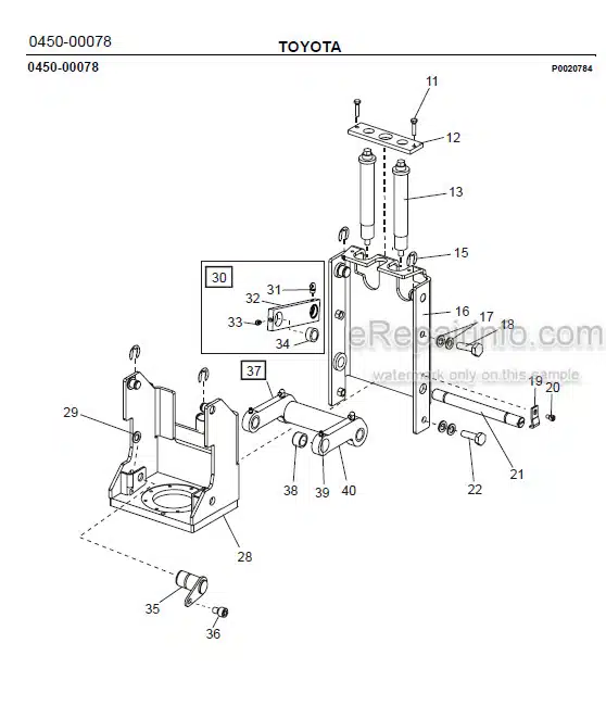Photo 1 - Toyota 7SM16D Spare Parts Catalogue Powered Pallet Stacker 224747 SN910327-