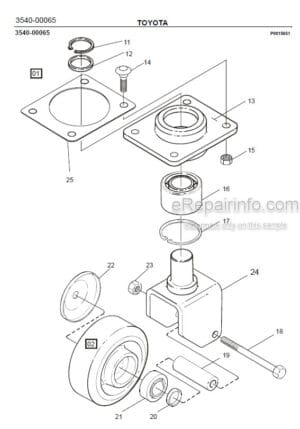 Photo 5 - Toyota 7SM16D Spare Parts Catalogue Powered Pallet Stacker 226993 SN922602-
